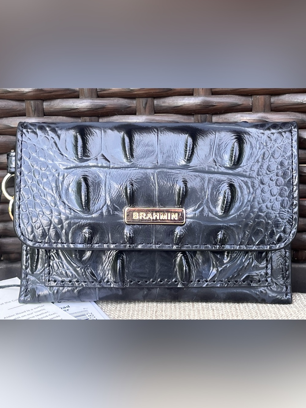 NWT Brahmin RICKI in BLACK ALDEN ROAD MELBOURNE Wallet